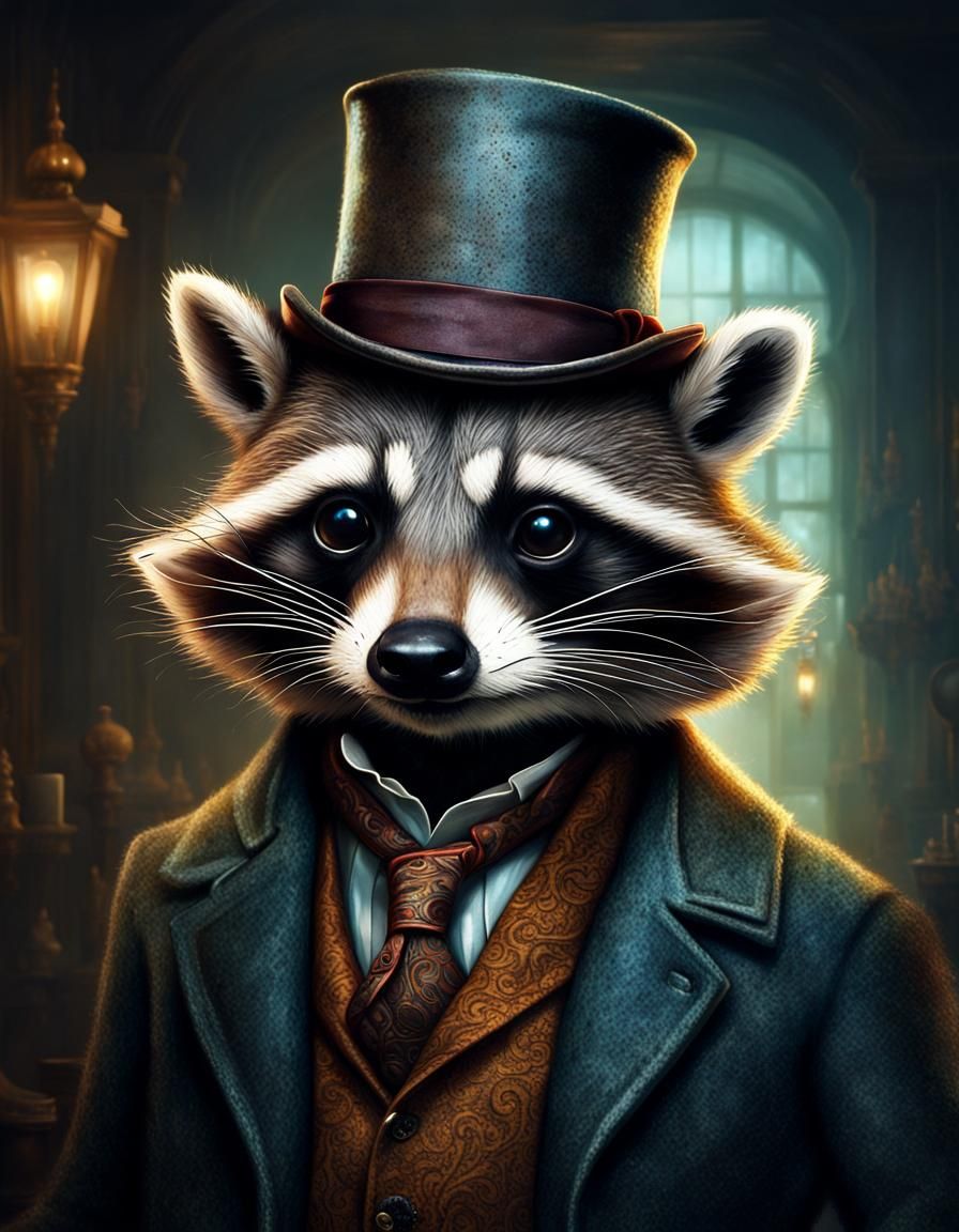 Mr. Raccoon - AI Generated Artwork - NightCafe Creator