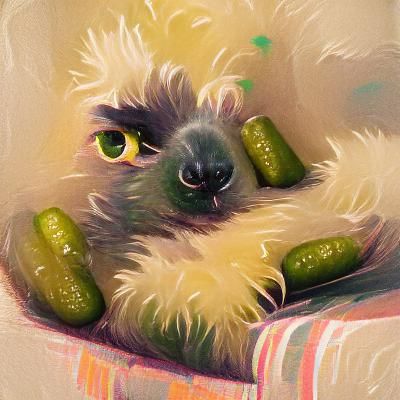 Portrait of a fuzzy pickle