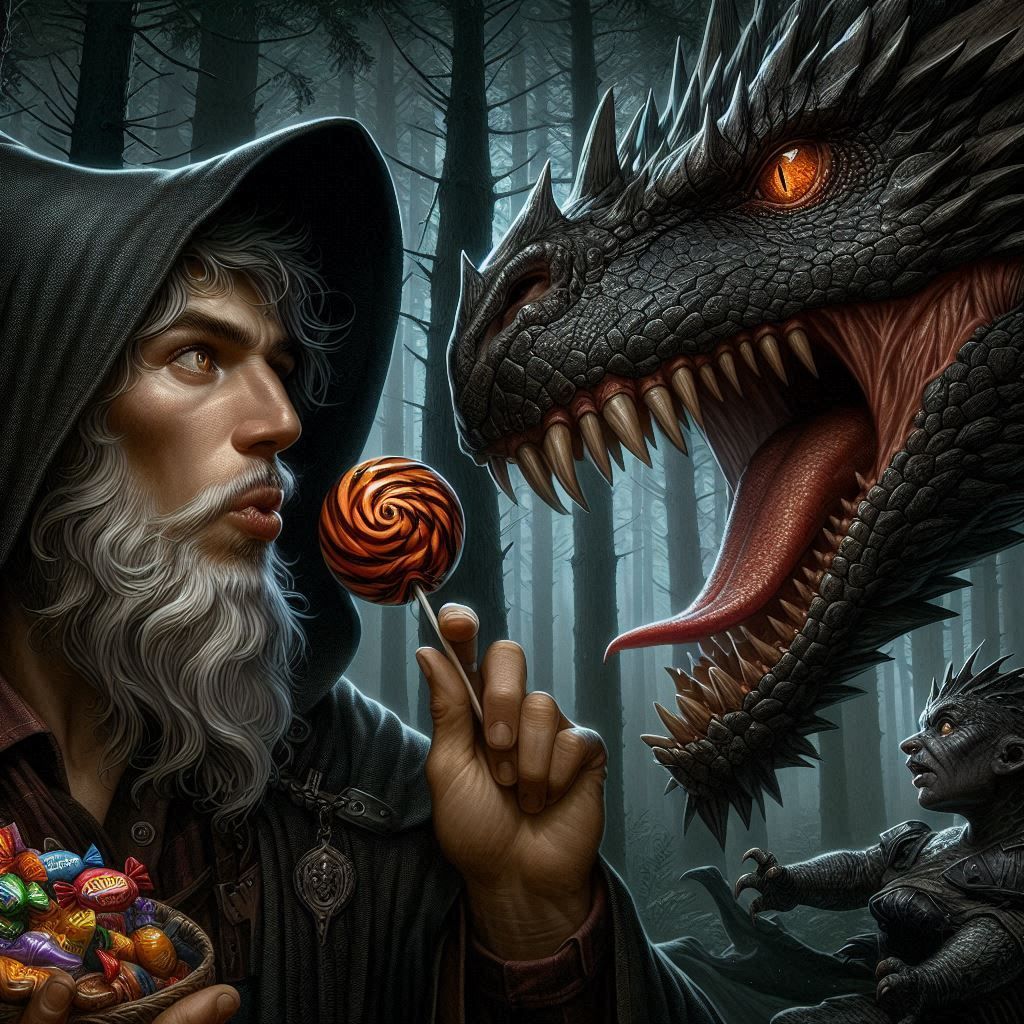 Dragon’s weak point is CANDY   by @Diane