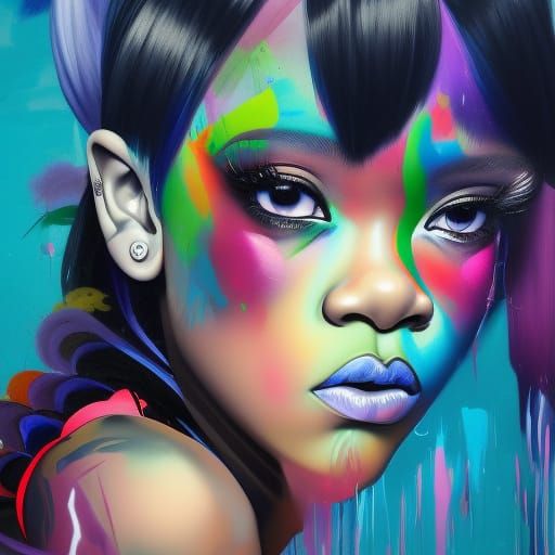 Rihanna (3) - AI Generated Artwork - NightCafe Creator