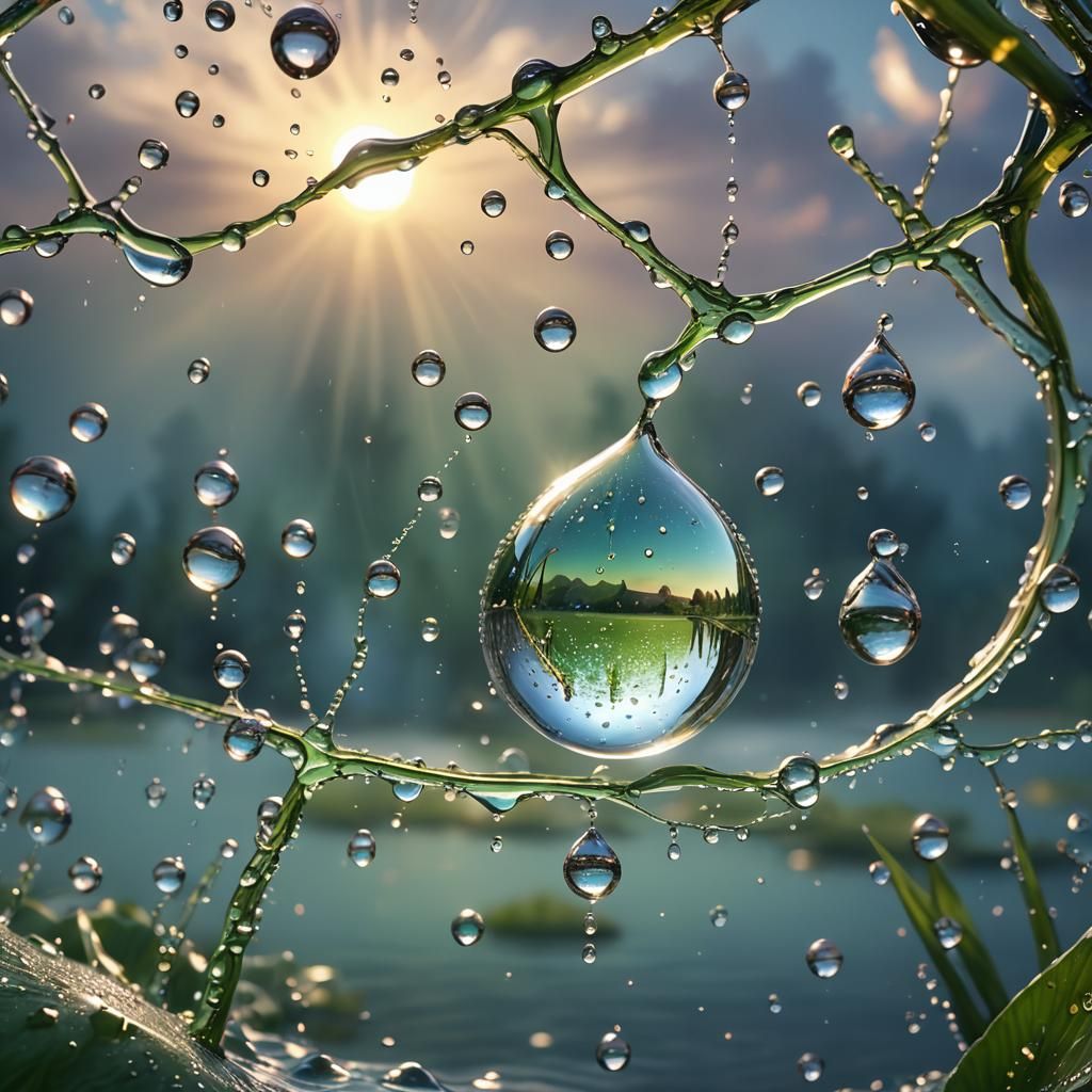 The Morning Reflection.  by @Omimimo