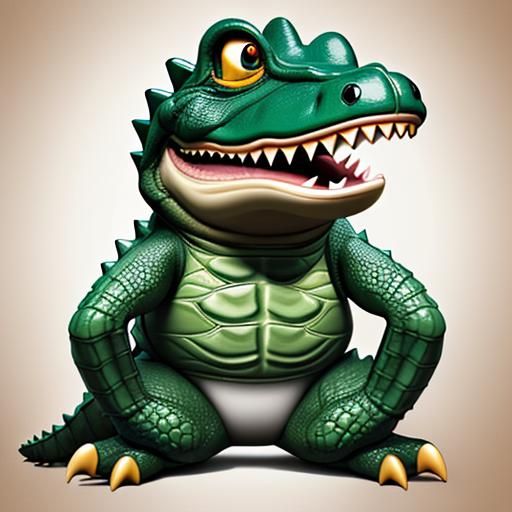 anthropomorphic crocodile