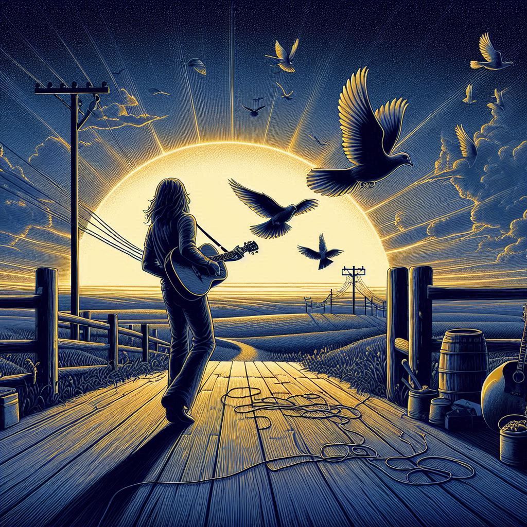 Just like the white winged dove
Sings a song, sounds like sh...