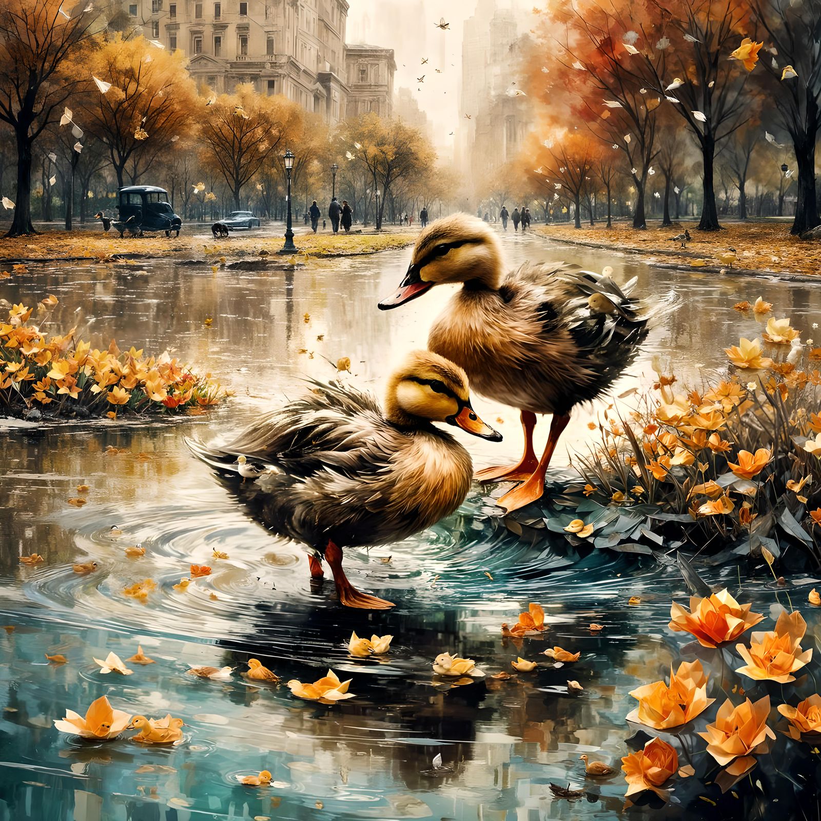 Autumn Near the Park   by @Lemon Zest 