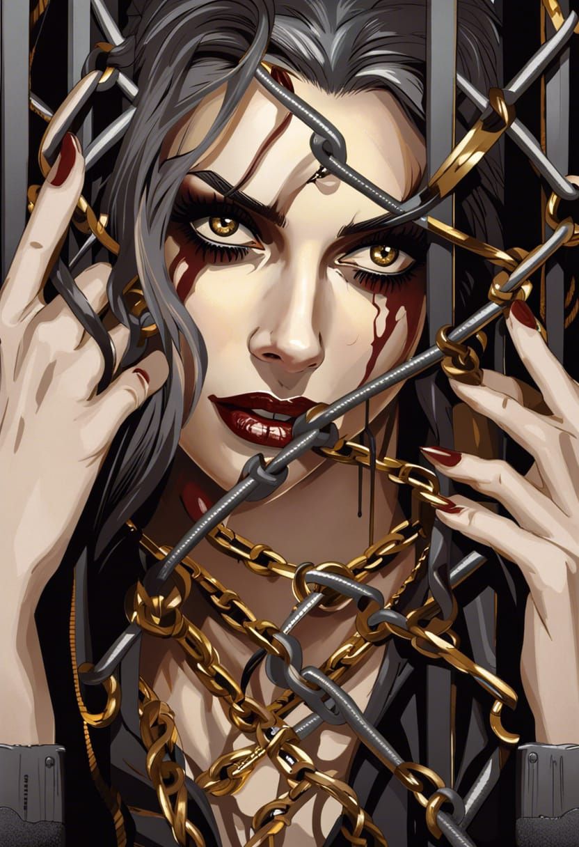 Woman in Chains - AI Generated Artwork - NightCafe Creator