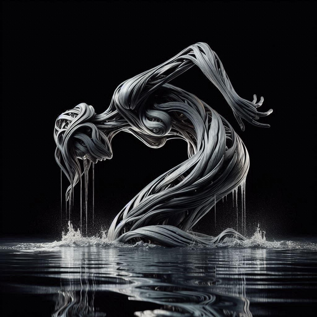 At the birth of the world. Sculpture.