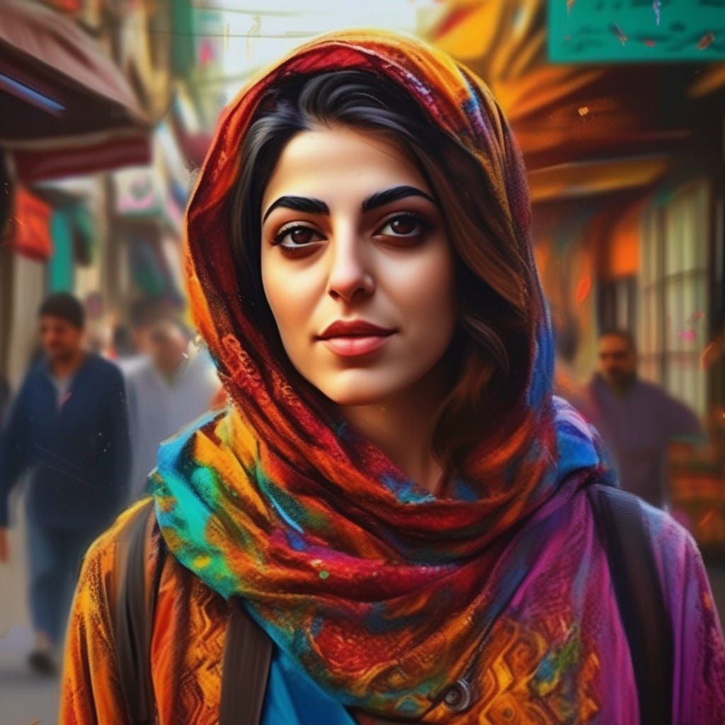 Beautiful Persian Woman - AI Generated Artwork - NightCafe Creator