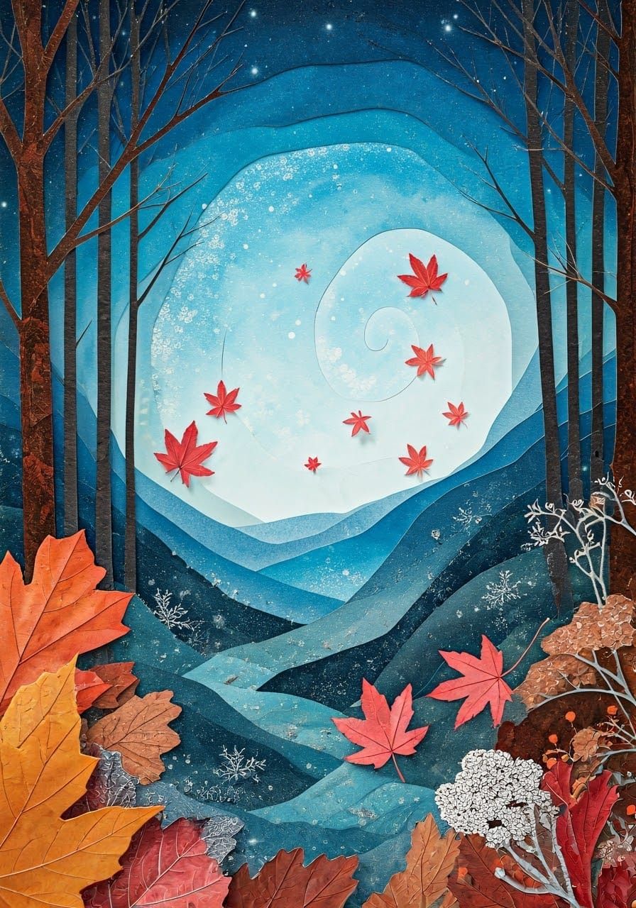 Paper collage 🍁🍂