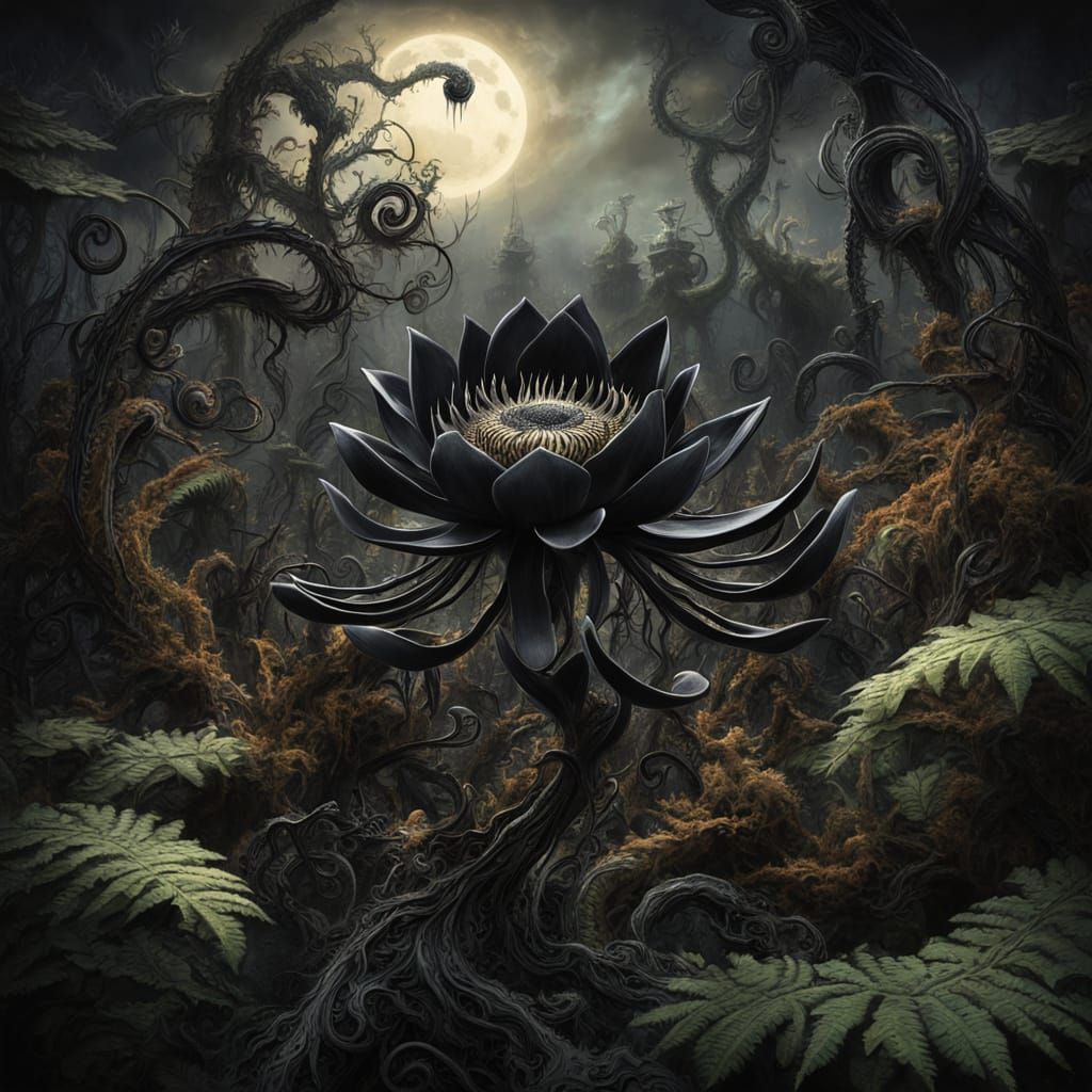 Where the Black Lotus Blooms  by @Diana the Warrior