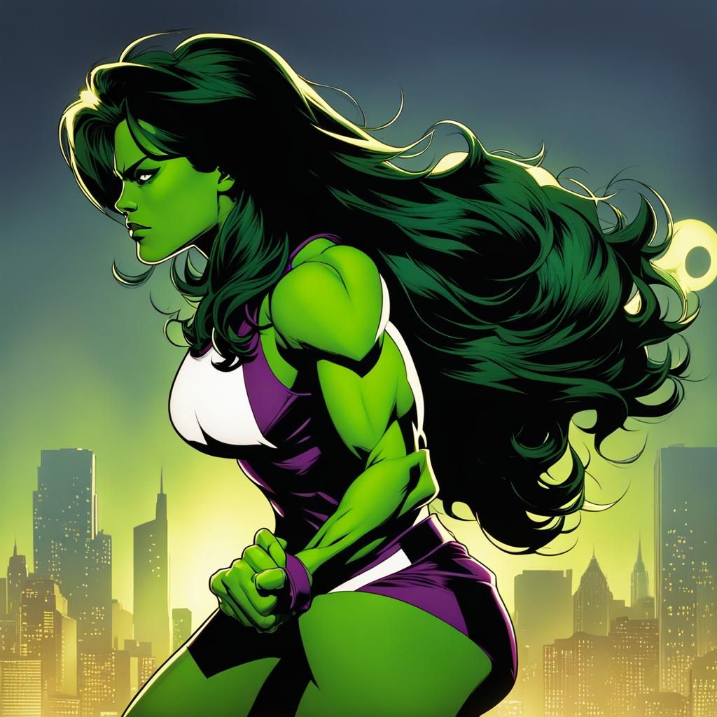 She-Hulk - AI Generated Artwork - NightCafe Creator