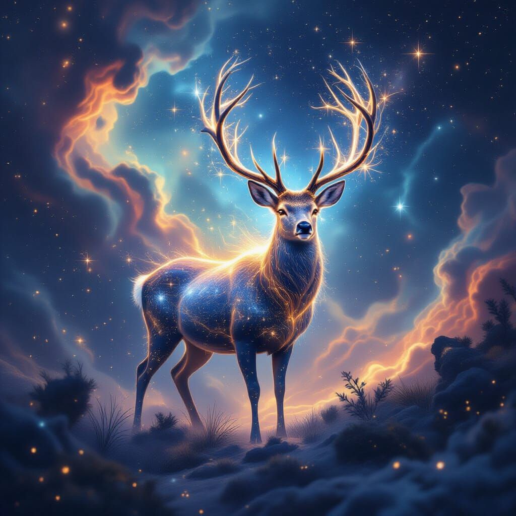 Stardust deer  by @Spherex999