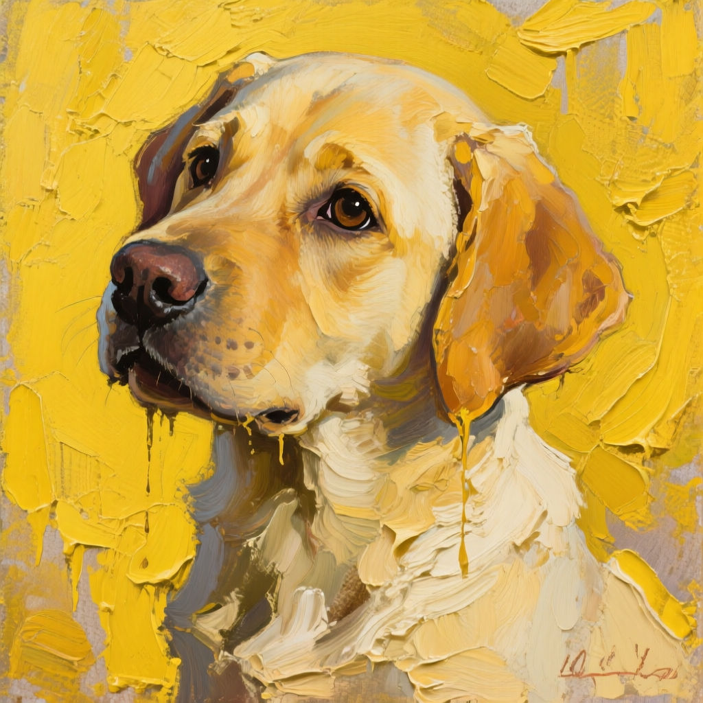Yellow Lab Puppy in Yellow 2