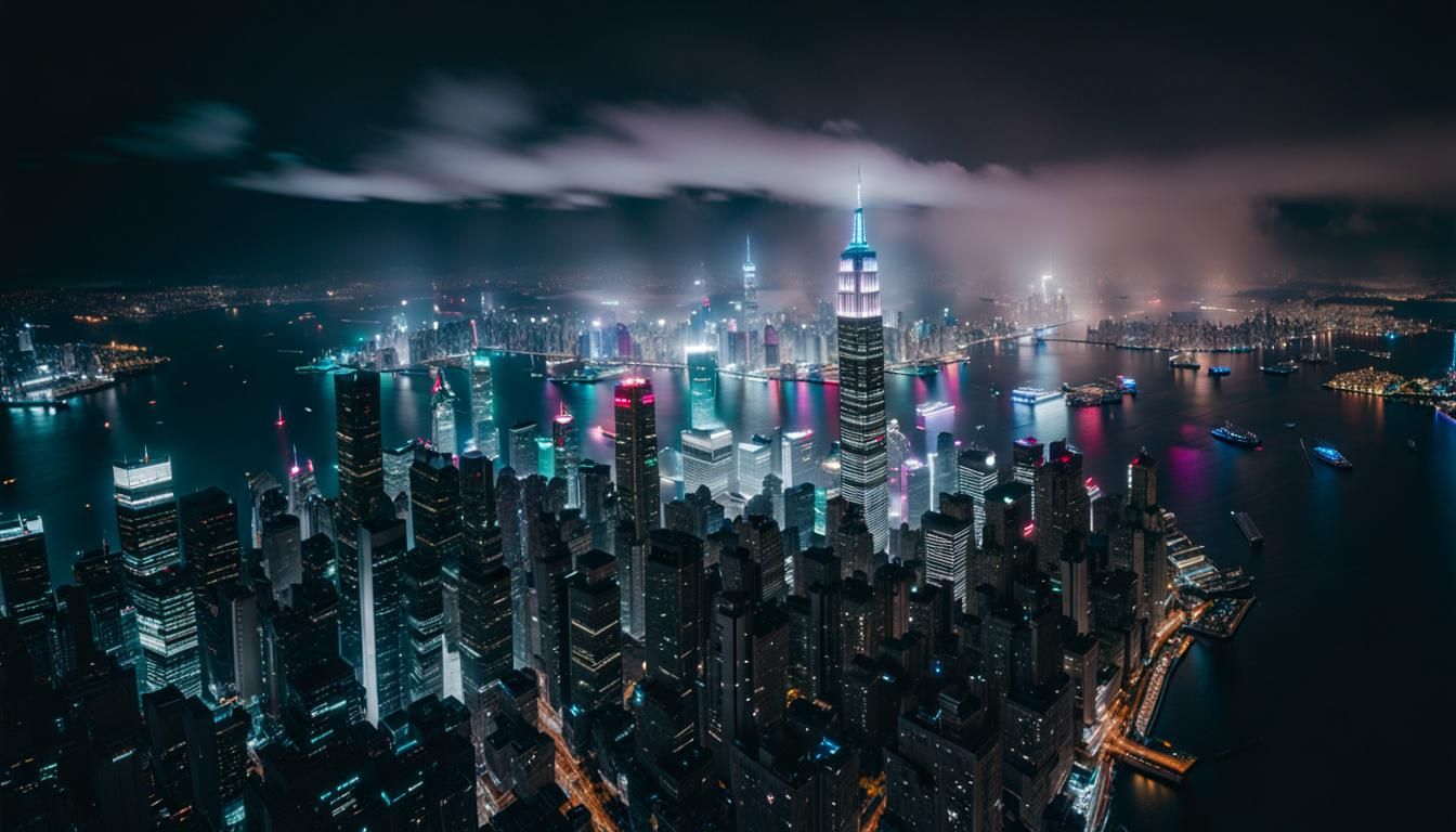 city at nighttime