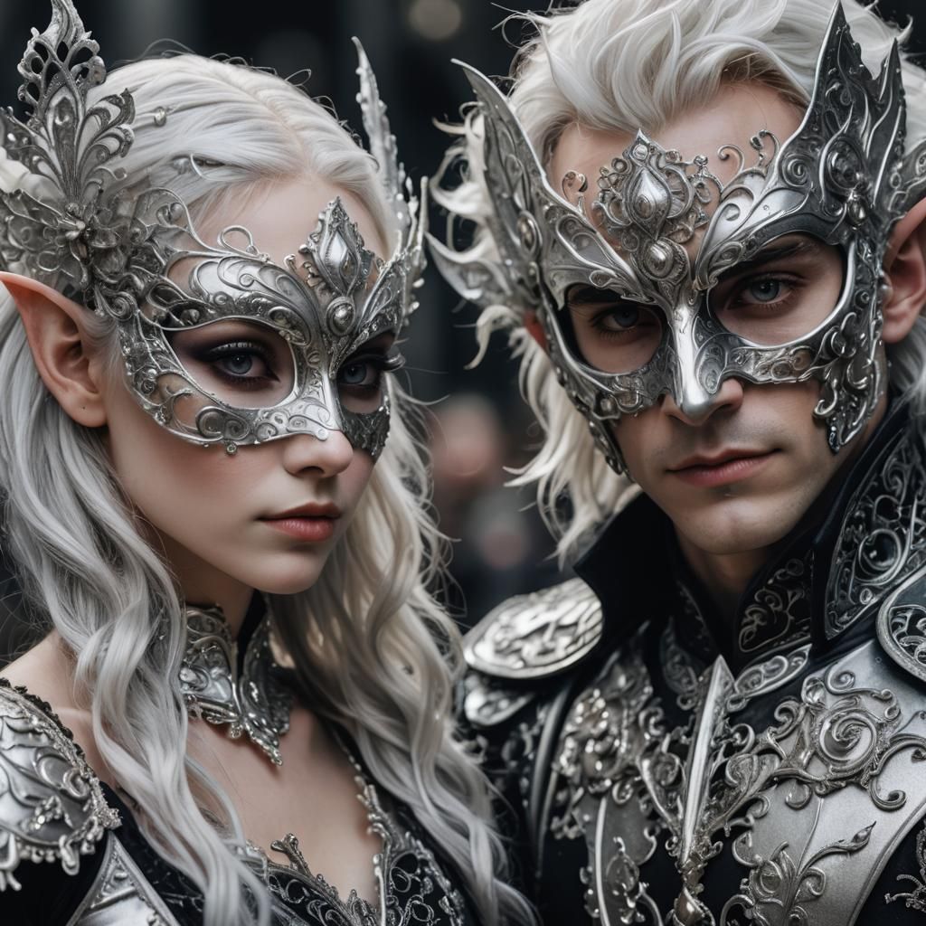 Elven masquerade ball   by @FantasyDreamscapesAI
