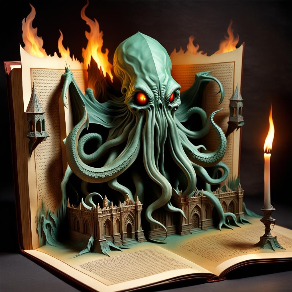 Cthulhu popup - AI Generated Artwork - NightCafe Creator