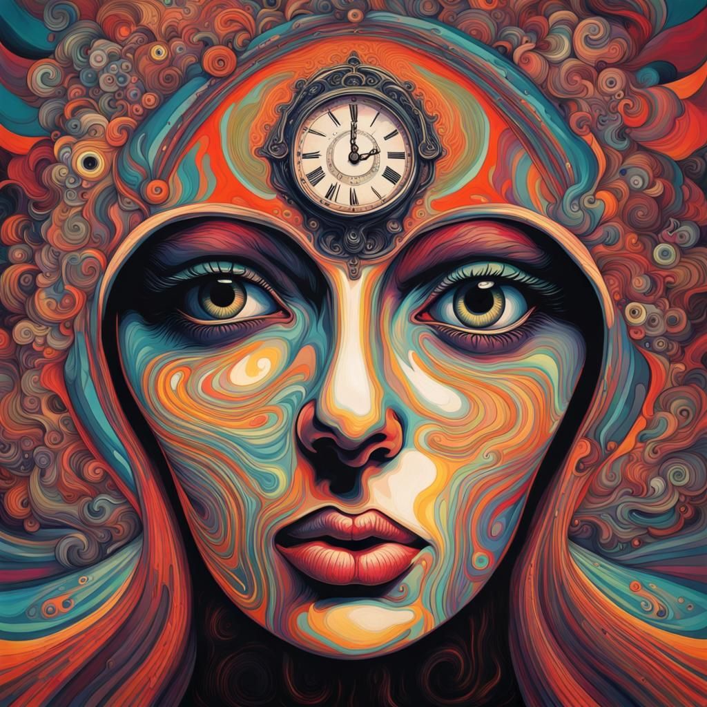 Colorful clockface - AI Generated Artwork - NightCafe Creator