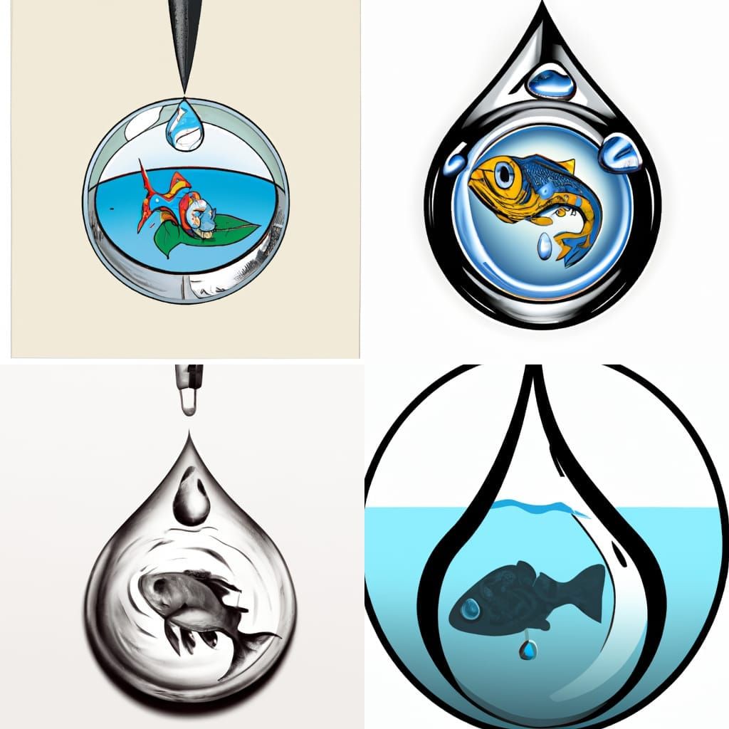 Fish in a drop of water