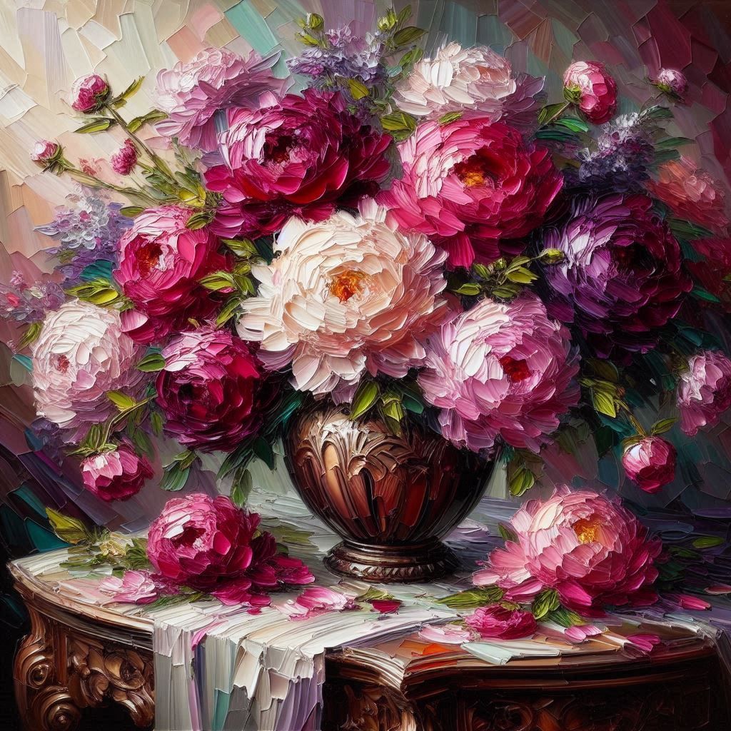 Peony Impasto