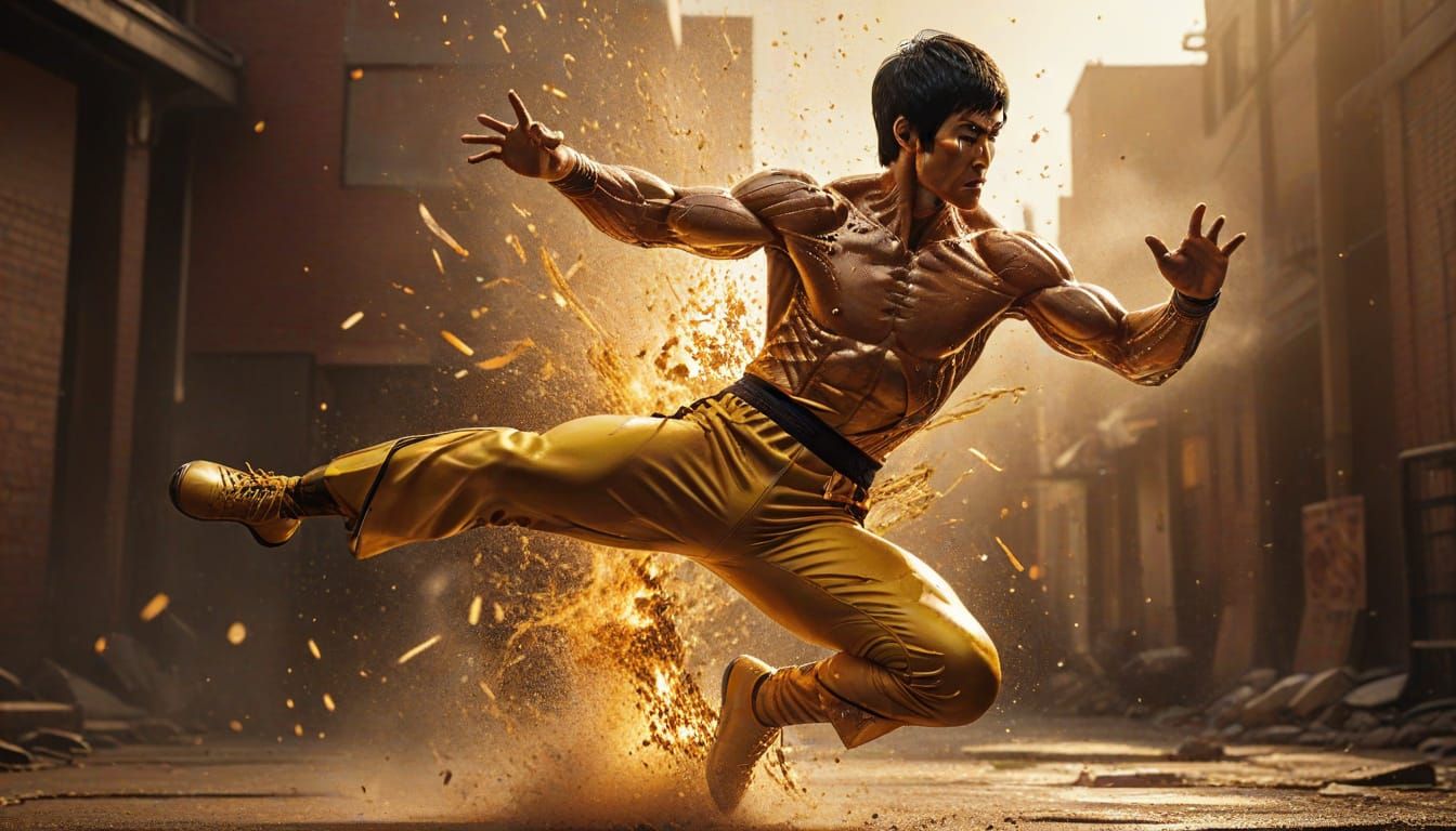  flying drop kick   by @INTERCEDENCE