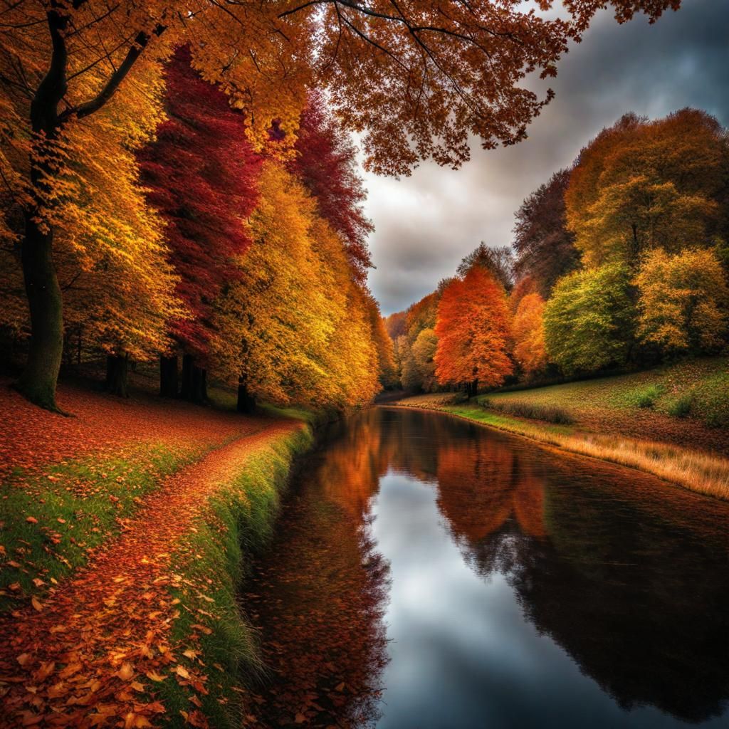 Autum in all its beatiful glory - AI Generated Artwork - NightCafe Creator