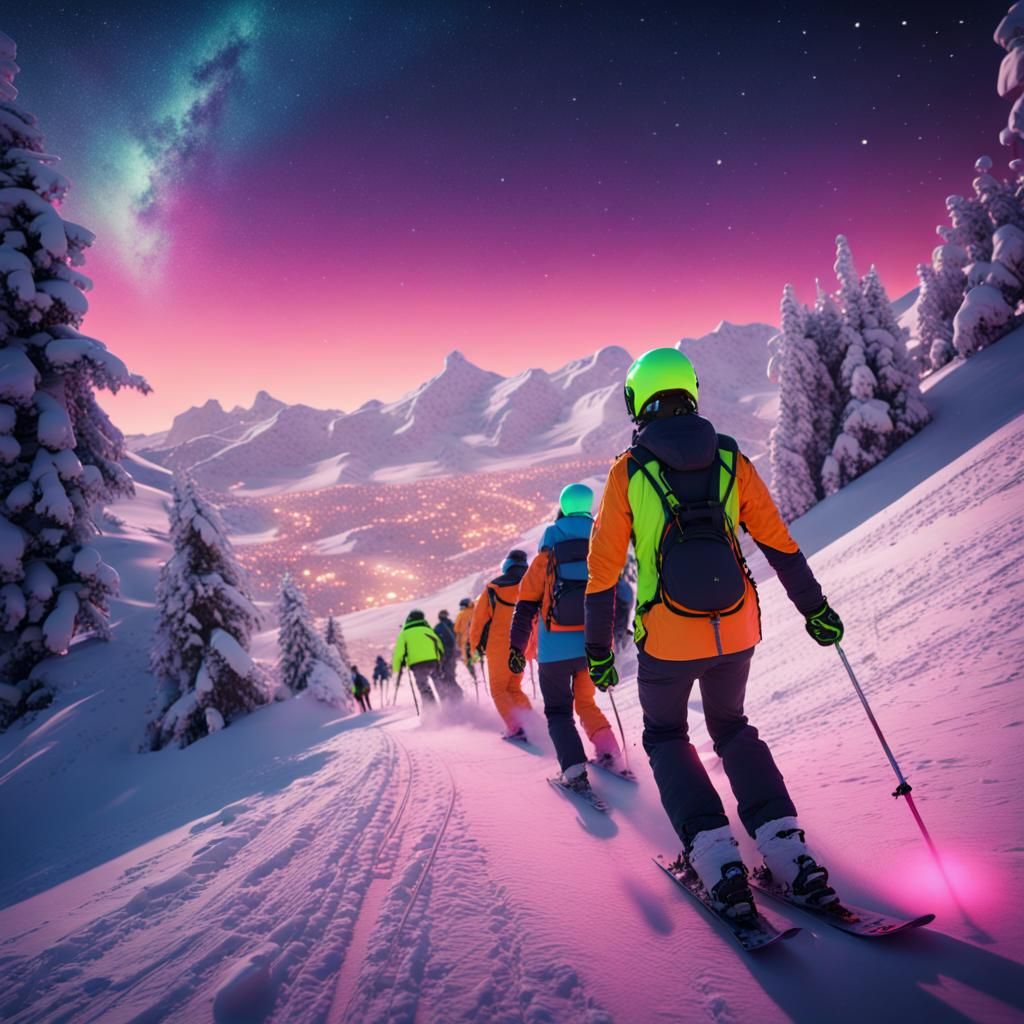 Starry Night Winter Sports  by @Patrick Francart