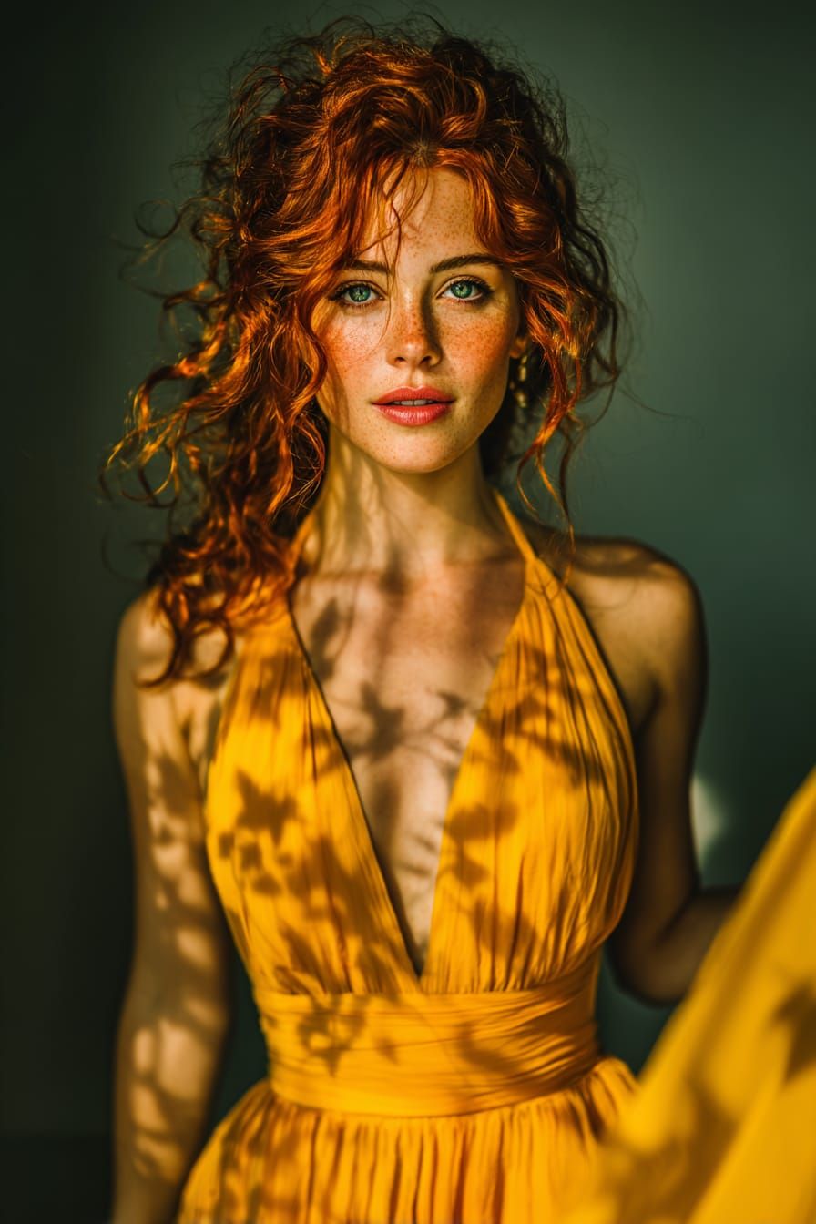 Fiery Beauty in Golden Light