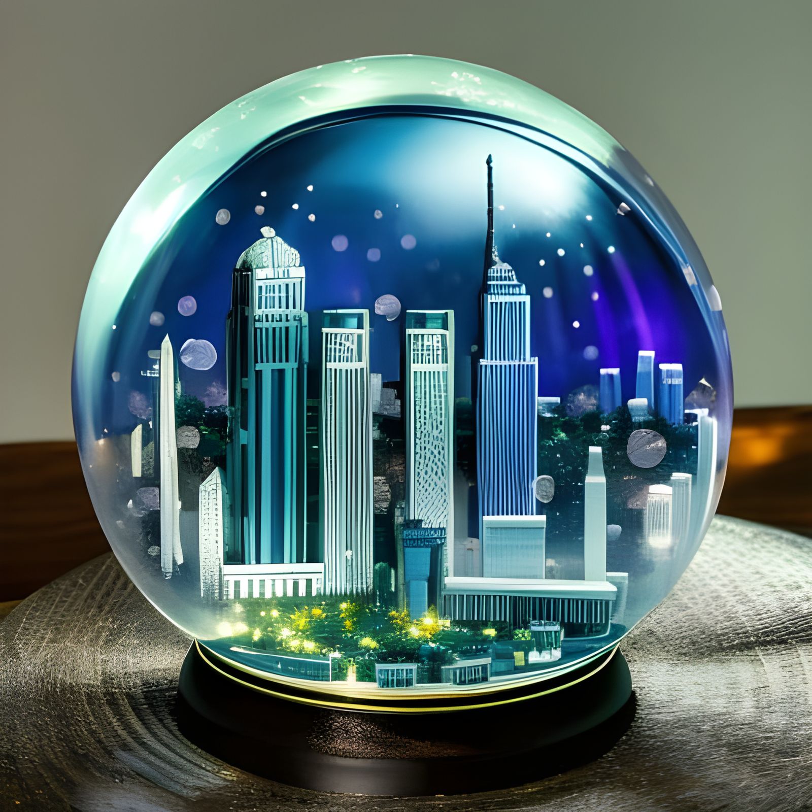 City of New York inside my childhood Snow globe. I love them.  by @OneMich01