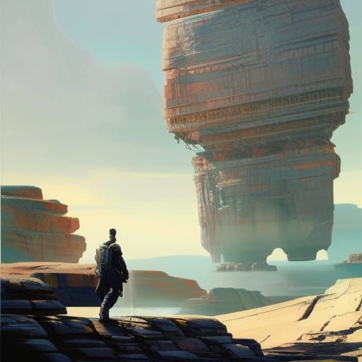 Ancient Troglodytes cities of Alpha Centauri - AI Generated Artwork ...