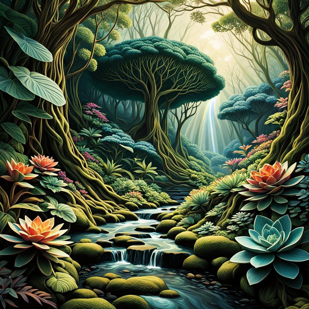 Whimsical Tapestry of Tropical Rainforest Book