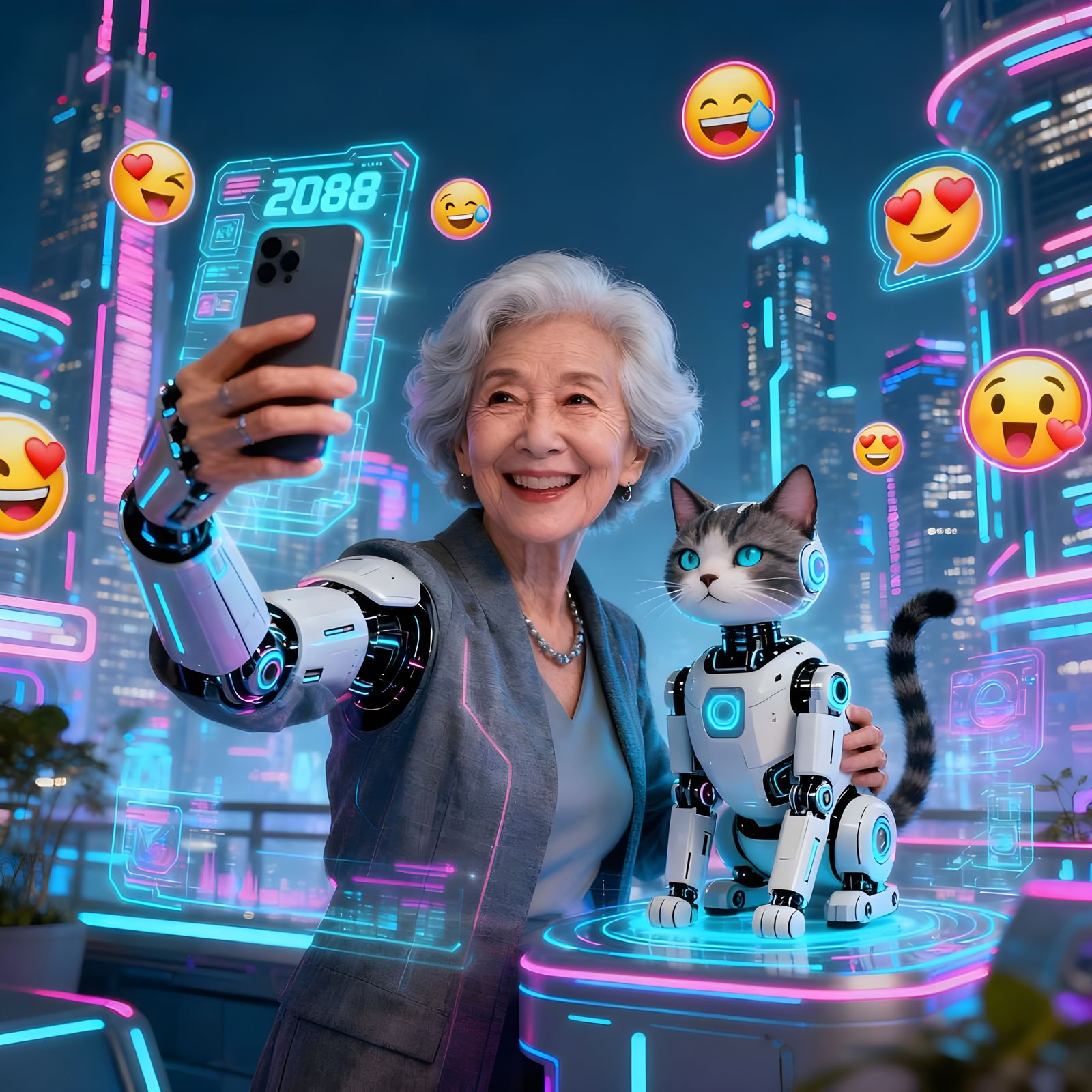 2085 Selfie  by @Turasis