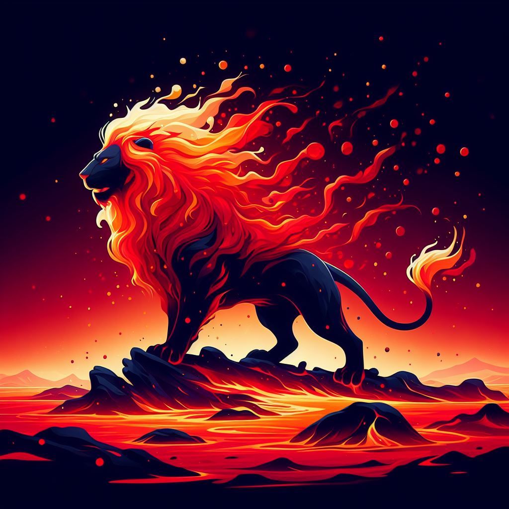 Lava Fire Lion