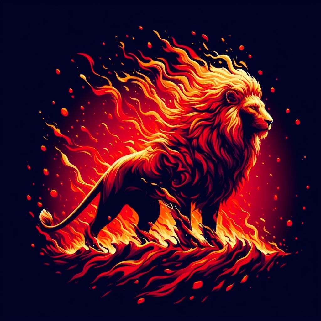 Lava Fire Lion