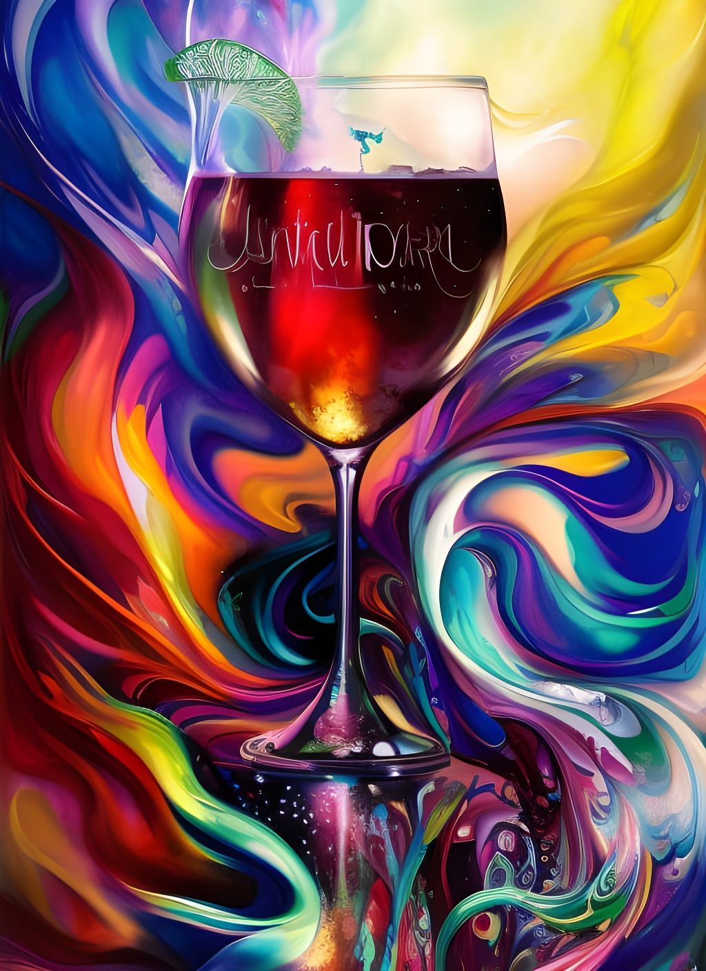 Refreshing Glass of Mysterious Cocktail  by @Rochelle