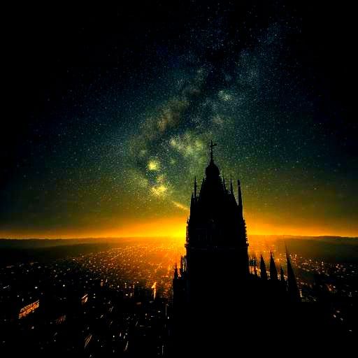 Hyperrealistic Celestial Scene with Intricate Details