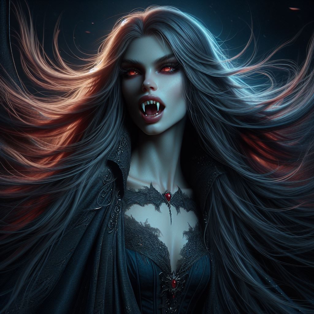 Beautiful Realistic Vampire - AI Generated Artwork - NightCafe Creator