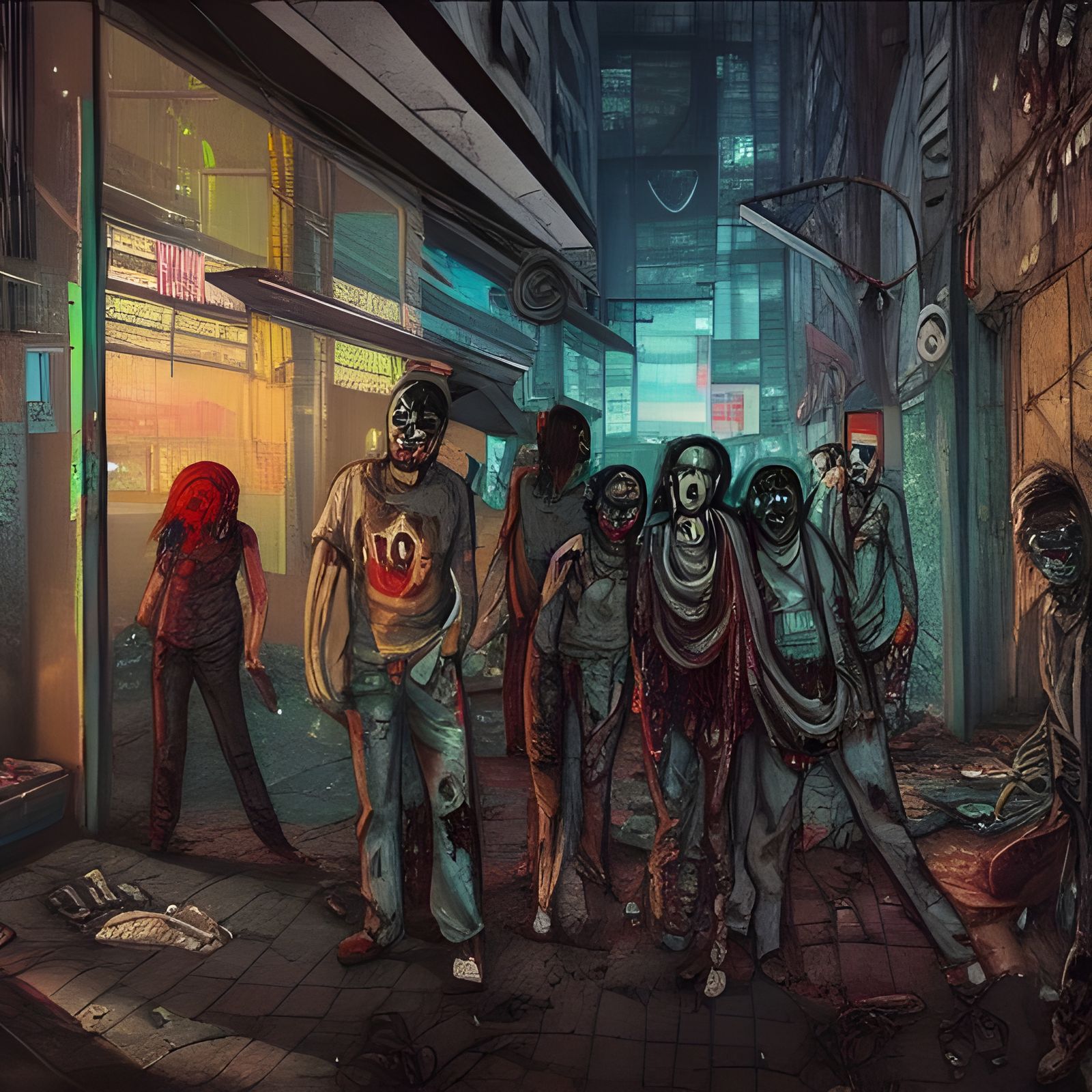 Cyberpunk zombies