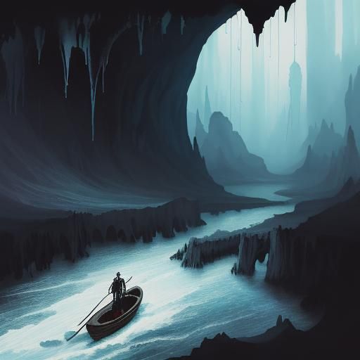 Charon , boatman across the river Styx , ancient Greek mytho...