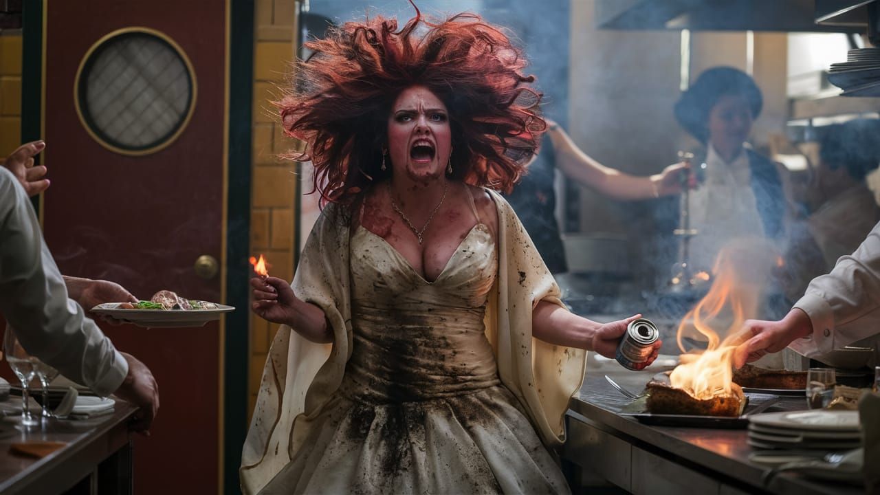 The Bride Who Lit Her Flambe With A Greasy Can