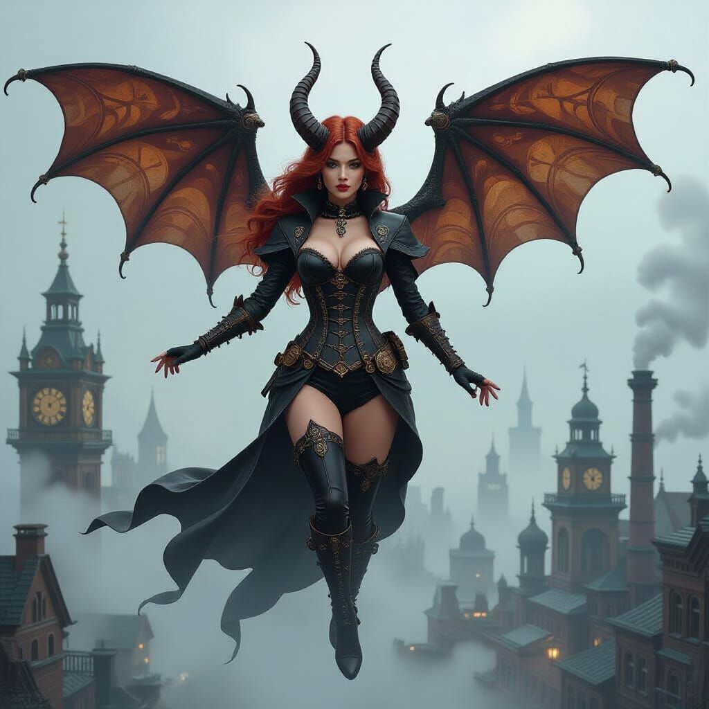 Steampunk fantasy   by @Ainaliora