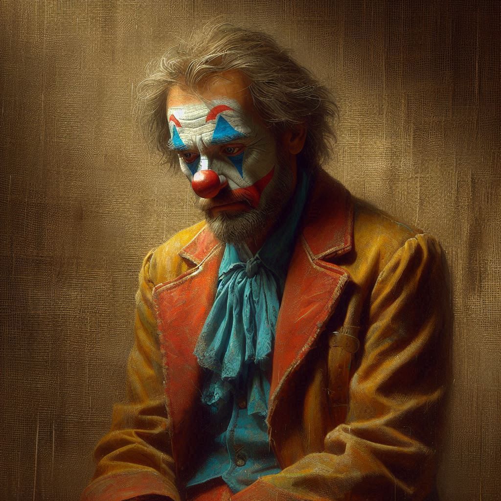 When the clown is sad.