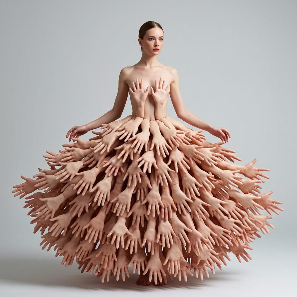 Dress Made From Hands