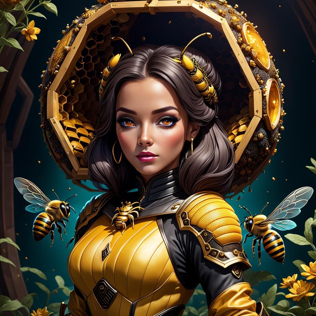 Queen bee - AI Generated Artwork - NightCafe Creator