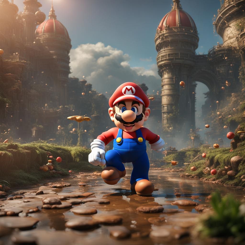 Super Mario walking