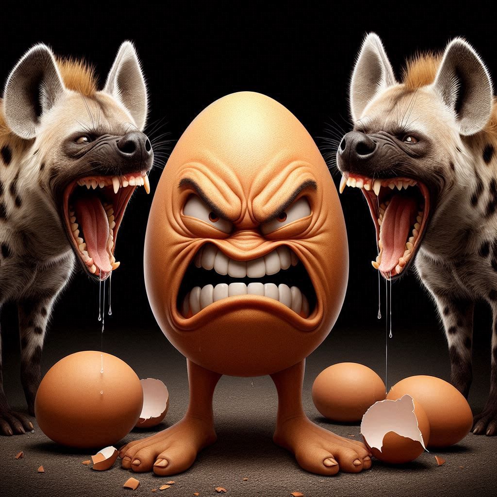 "Don't Talk About My Mama!!!" said the Angry Egg