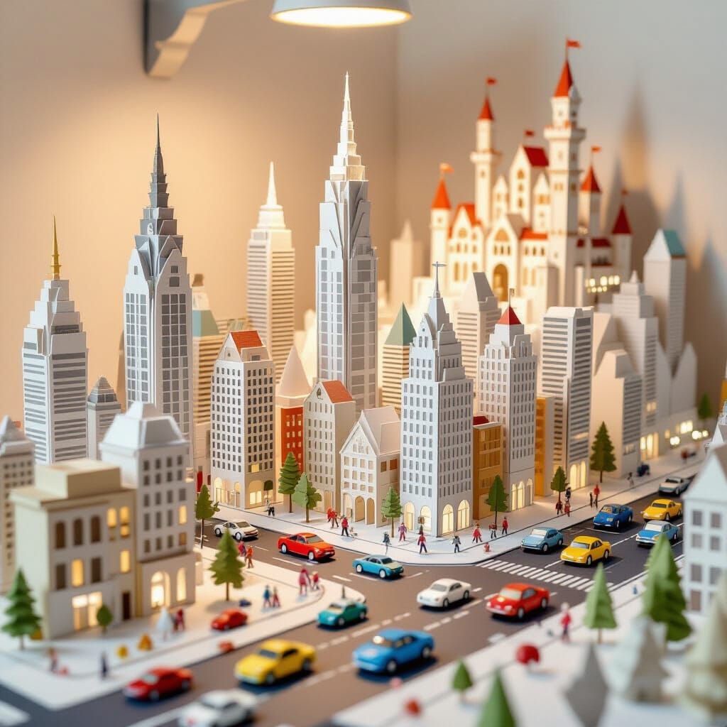 rush hour in Paper City