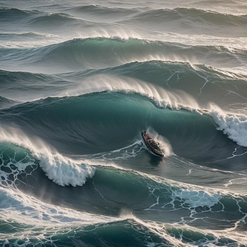 A powerful hurracaine in the pacific ocean