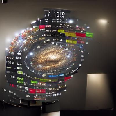 A clock that shows the entire timeline of the universe