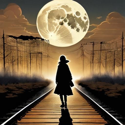 platform 3D, silhouette, darkness moon, warm colors, abstract, <lora:Abstract world:1.0> 