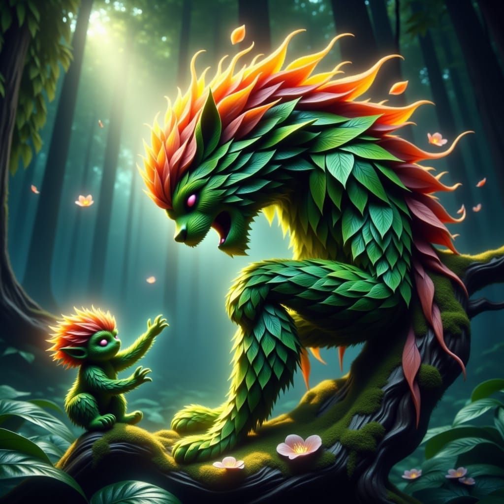 Lynx <lora:LeafyCreatures:1.0>