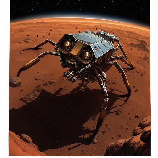 On The mars, the mars spider is Our best friend.